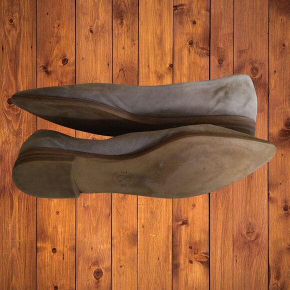 Treasure & Bond KYLEE Women's Size 8M Tan Suede Flats Slip On Shoes Neutral - Picture 7 of 7